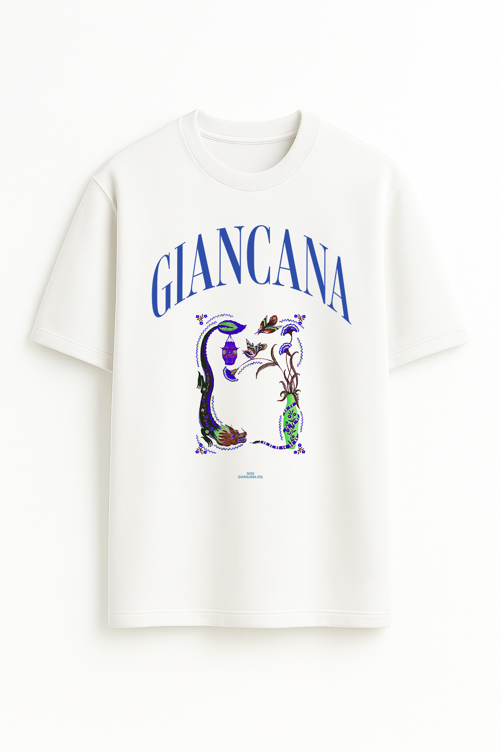 Remera Giancana Purple Plant Oversize